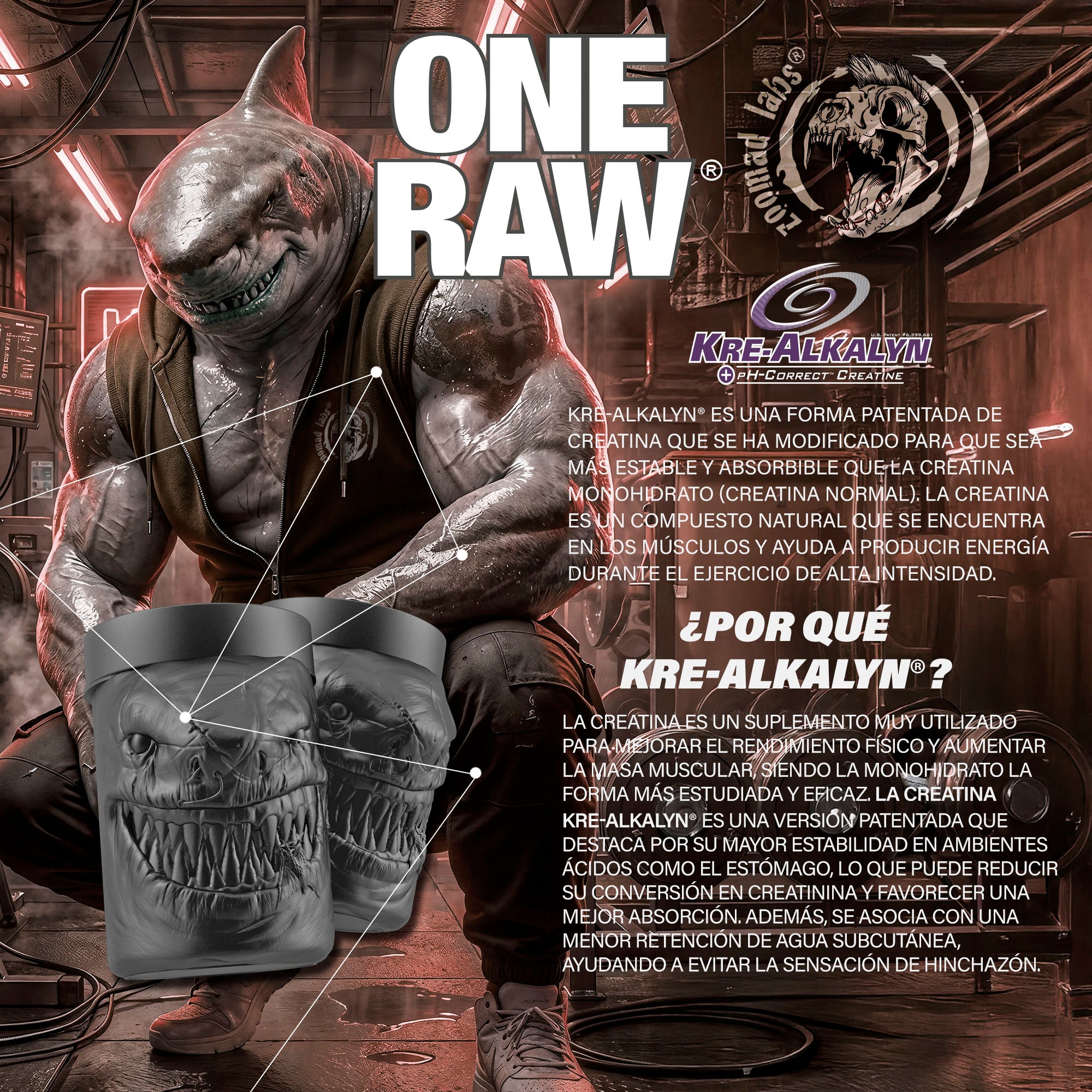 ONE RAW® Kre-Alkalyn® Creatine